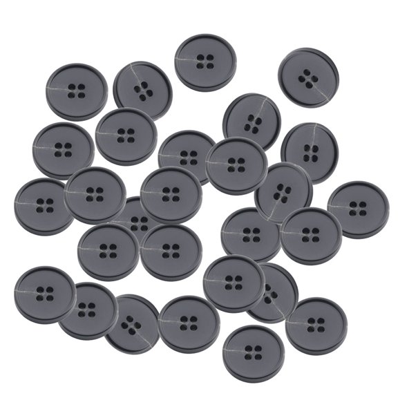 Jiibva 50pcs 15mm Round Resin Buttons for Crafts Sewing DIY Children's Manual Button Painting DIY Handmade Ornament