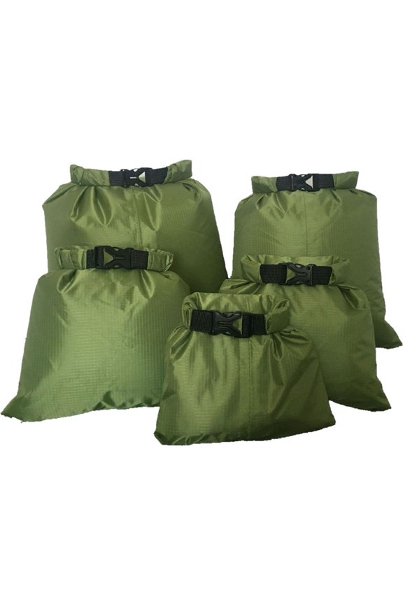 5pcs Waterproof Dry Sacks Set, Lightweight Drybag Canoe Bags with 1.5L, 2.5L, 3.5L, 4.5L, 6L Waterproof Bags for Kayaking Rafting Boating Travel Backpack Storage Boat Dry Bags