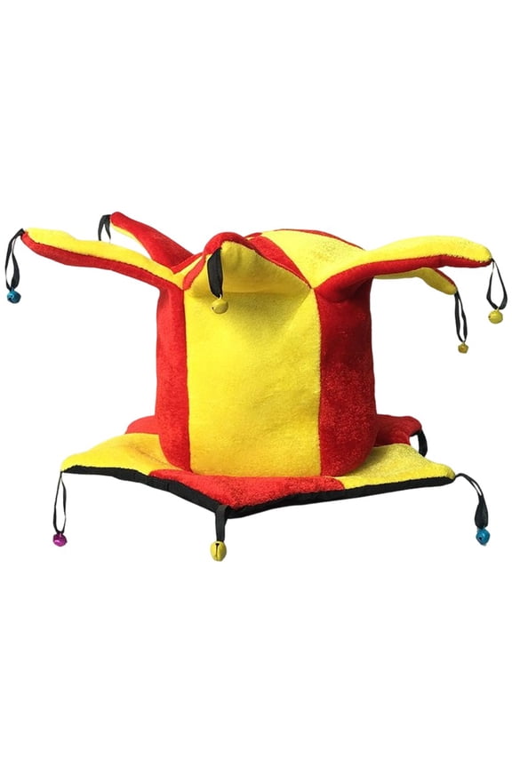 Adult Halloween Circus Hat Funny Mardi Gras Hat Carnival Clown Cap for Halloween Party