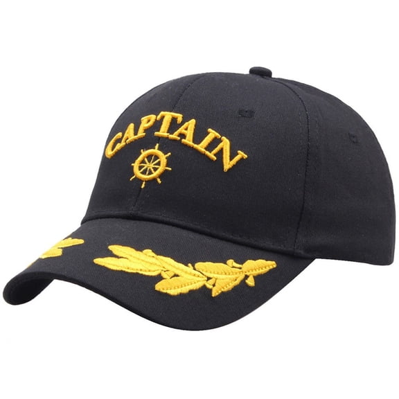 Jiibva Anchor Embroidered Captain Hat Skipper Boating Baseball Caps Adjustable Nautical Yacht Navy Marine Sailor Trucker Hat