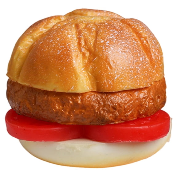 Jiibva Artificial Hamburge Refrigerator Magnets,3D Simulated Burger Display Props Creative Refrigerator Magnet Simulation Food Prop for Home Kitchen Cabinet Refrigerator
