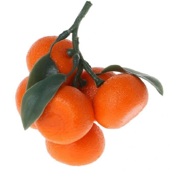 Jiibva Artificial Oranges Lifelike Mini Tangerine Simulation Fruit Set Plastic Realistic Fruit Orange for Home House Kitchen Party Decoration
