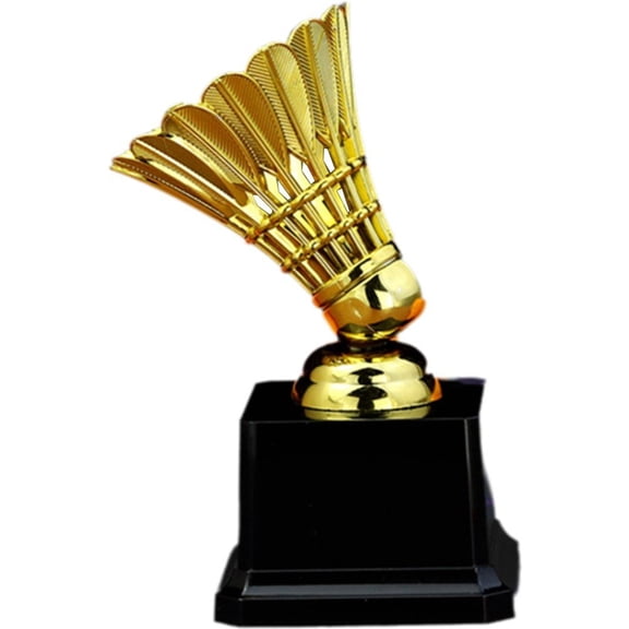 Jiibva Badminton Trophy Ornaments Badminton Trophy Cup Model Plastic Award Trophy Decor Competition Souvenirs Model