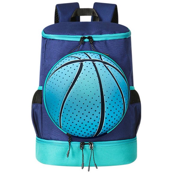 Jiibva Basketball Backpack 3D Basketball Ball Bag Gym Backpack Fit Volleyball Football Sports Travel