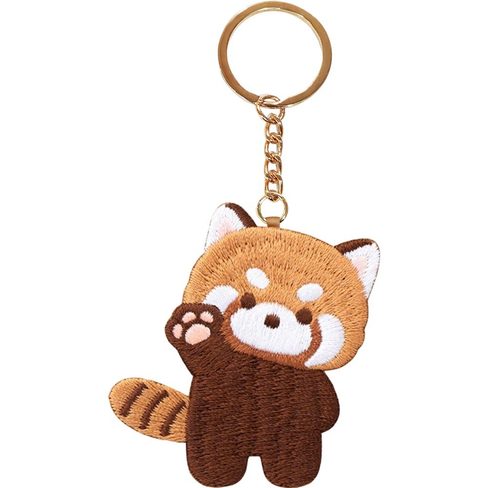 Key Rings Plush Jiibva Bear Keychain, 1pc Red Panda Plush Keychain, Bear Keyrings Plush ...