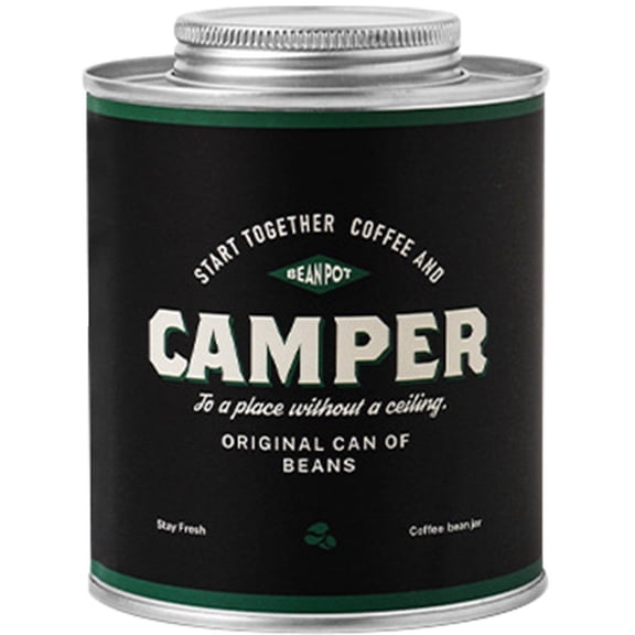 Jiibva Black 150g Airtight Food Storage Coffee Bean Container Tin Box