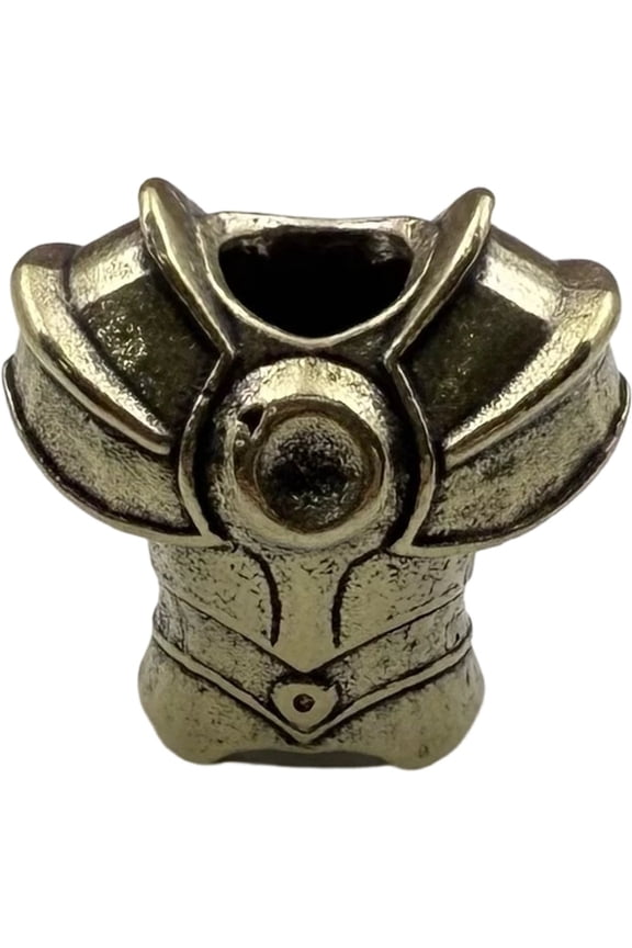 Brass Antique Japanese Armour Samurai Lanyard Bead Paracord Beads Keychain Tool Diy Necklace Backpack Pendant Accessories