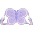 thumbnail image 1 of Jiibva Butterfly-Themed Mini Crossbody Bag, Silicone Small Purse with Colorful Strap, 1 of 7