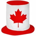 thumbnail image 1 of Jiibva Canada Flag Pattern Top Hat Sports Party Hat Independence Day Headwear for Festival Carnival Halloween Fancy Dress Accessory, 1 of 7