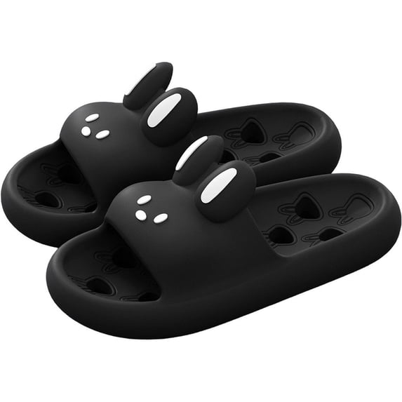 Jiibva Cartoon Bathroom Slippers Non-Slip Leaky Sandals Thick Bottom Slides Slippers Home Women Quick Drying Shower Shoes