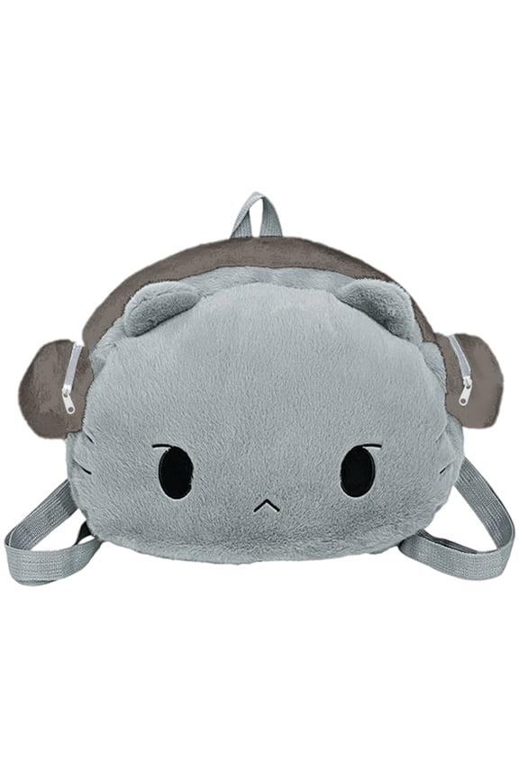 Cartoon Cat Plush Backpack Portable Stuffed Animal Shoulder Bags Large Capacity Lolita Messenger Bag For Shopping Travel