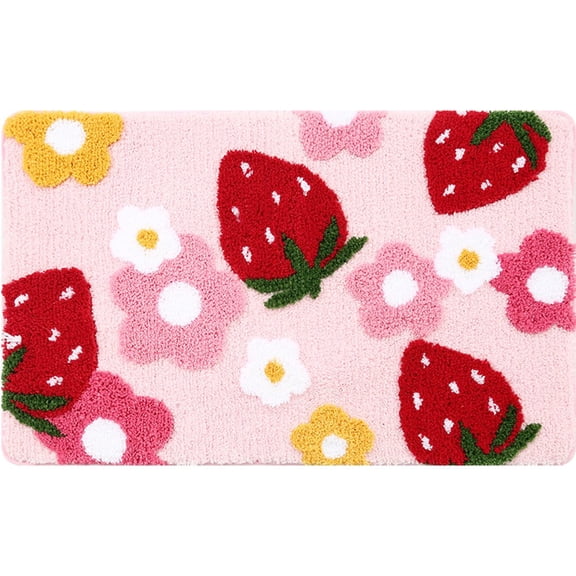 Jiibva Cartoon Floor Mats Extra Soft Non-Slip Bathroom Mat Home Entrance Rugs Bedroom Toilet Bathroom Carpet Absorbent Foot Pad