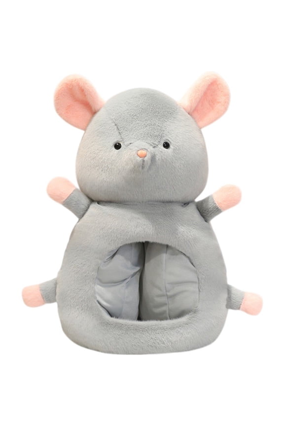 Cartoon Mouse Plush Headband, Soft Animal Ear Novelty Hat for Fun Photos and Casual Wear