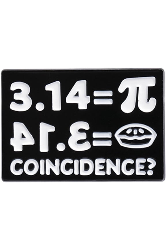 Cartoon PI Brooch PI Math Enamel Pin Metal Badge Punk Lapel Pins Fun Science Brooch Jewelry Accessory