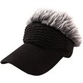 thumbnail image 1 of Jiibva Casual Concise Sun Shade Hat For Men Hip Hop Adjustable Wigs Baseball Cap Personalized Spiky Hairs Baseball Hat, 1 of 7