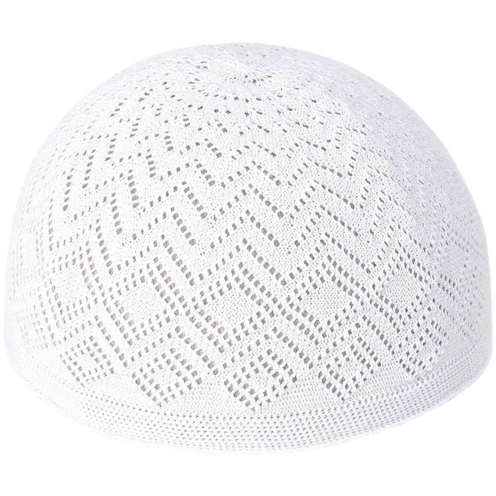 Jiibva Casual Muslim Prayer Hat Breathable Muslims Knit Cap Hollow Out ...