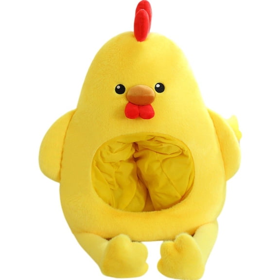 Jiibva Chicken Plush Headband, Fun Animal Theme Novelty Hat with Soft Ears for Casual Wear