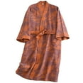 thumbnail image 1 of Jiibva Couple Pajamas Robe Kimono Robe Loose Jacquard Night-robe Pajamas Japanese Pajamas Dressing Gown Cotton Robe Women Robe Bathrobe,M, 1 of 7