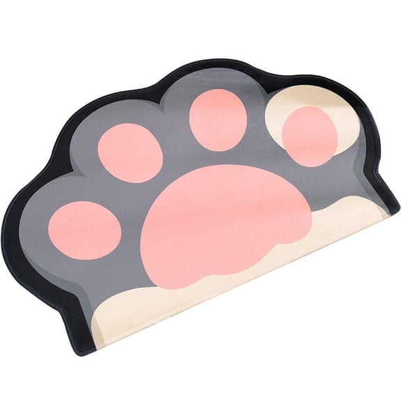 Jiibva Creative Cartoon Cat Paw Doormat Carpet Absorbent Non-slip Bath Mat Kitchen Rugs Floor Mat