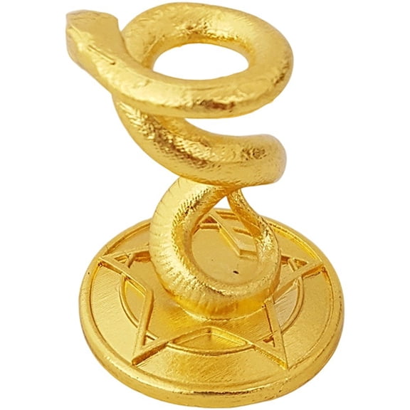 Yvsxxv Metal Snake Design Crystal Ball Stand, Gold Alloy Sphere Display Holder for Home Desktop, 1.57*1.93inch