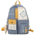 thumbnail image 1 of Jiibva Cute Cat Backpack, Multi Pocket Cartoon Cat Large Capacity Bookbag Rucksack Travel Backpack, 1 of 7