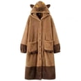 thumbnail image 1 of Jiibva Cute Warm Capybara Hooded Pajama, Pocket Sleepwear for Indoor Outdoor Travel and Animal Party, 1 of 6