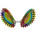 thumbnail image 1 of Jiibva Cyberpunk Alien Spike Rivet Costume Glasses Novelty Punk Cosplay Eyewear Colorful Lens, 1 of 7