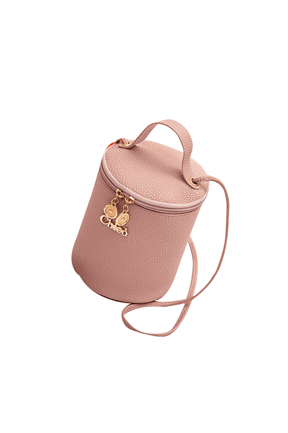 Cylinder Small Bag PU Leather Satchel Female Handbags Shoulder Messenger Mini Bags (Pink)
