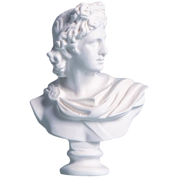 Jiibva David Resin Figure Greek Mythology Plaster Statue Portraits Bust Mini Gypsum Figures Drawing Practice Crafts Modern Home Decor