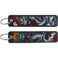 thumbnail image 1 of Jiibva Dragon Embroidery Key Fobs Japanese Keychain Art Keychains keychain pendant For Motorcycles Cars Fashion Key Rings Accessories, 1 of 7