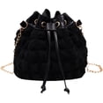 thumbnail image 1 of Jiibva Drawstring Bucket Bag Fashion Bucket Bags for Women, Drawstring Shoulder Bags, Crossbody Bag Elegant Tote Bag with Chain for Date, 1 of 7