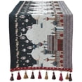 thumbnail image 1 of Jiibva Eid Mubarak Table Runner Middle Eastern Holiday Ramadan Table Runner Cover Jacquard Long Table Cloth for Kitchen Dinning Table, 1 of 7