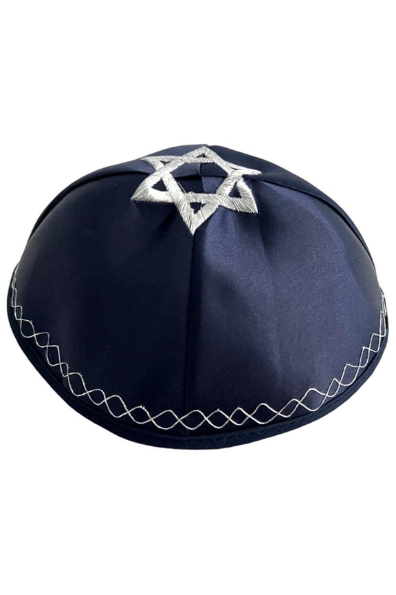 Elegant Kippah Caps for Adult Jews Hat Embroidery Star Kippa Caps Comfortable Yarmulke Hat Judaica Kippa Hat Accessory