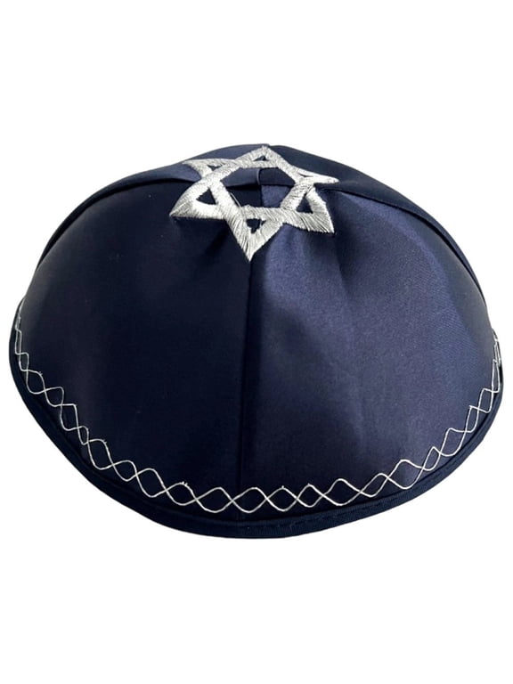 Elegant Kippah Caps for Adult Jews Hat Embroidery Star Kippa Caps Comfortable Yarmulke Hat Judaica Kippa Hat Accessory