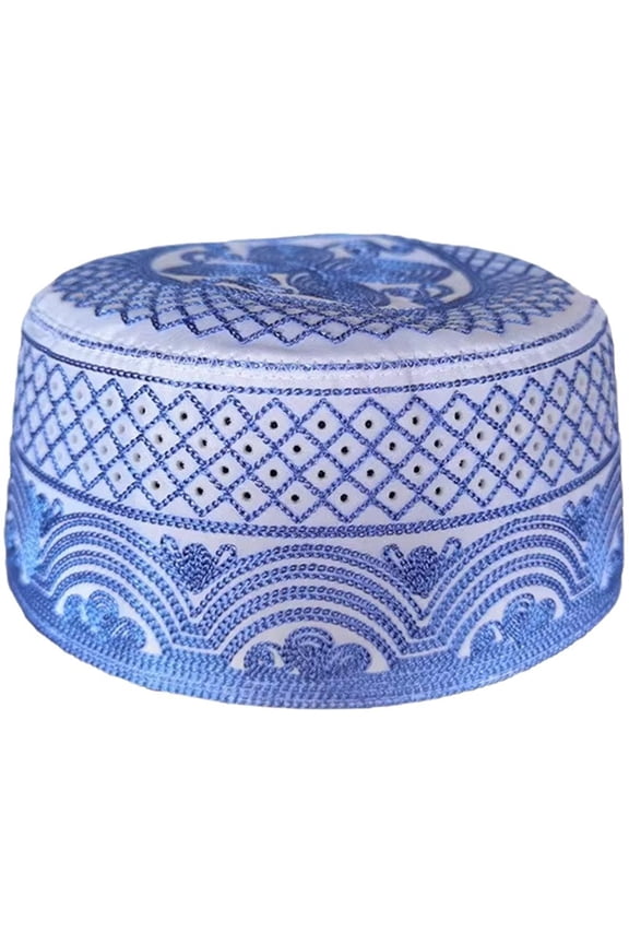 Embroidery Men's Cultural Hat Traditional Seasonal Ceremonial Hats Men Headscarf cap Headware Winter