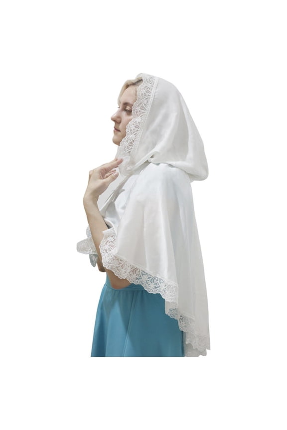 Fashion Design Hats And Scarves For Women Silk Satin Hoodie With Ribbons Head Cover Headwraps Traditional Catholic Mantilla