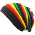 thumbnail image 1 of Jiibva Fashion Rasta Beanie Hat Winter Hats Ribbed Knitted Hat Peaked Cap Colorful Ribbed Knit for Woman, 1 of 7