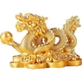 thumbnail image 1 of Jiibva Feng Shui Dragon Statue Ornaments for Wealth and Fortune Symbol Prosperity Home Office Decor, 1 of 7