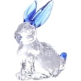 thumbnail image 1 of Jiibva Glass Rabbit Figurine Cute Crystal Rabbit Statue Tiny Animal Sculpture Art Animal Decor Ornament for Home Office, 1 of 7