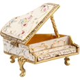 thumbnail image 1 of Jiibva Hand Painted Jewelry Box, Trinket Boxes Hinged, Enameled Piano Decorative Hinged Jewelry Trinket Box Rhinestone Jewelry Display Holder for Grils Women, 1 of 7