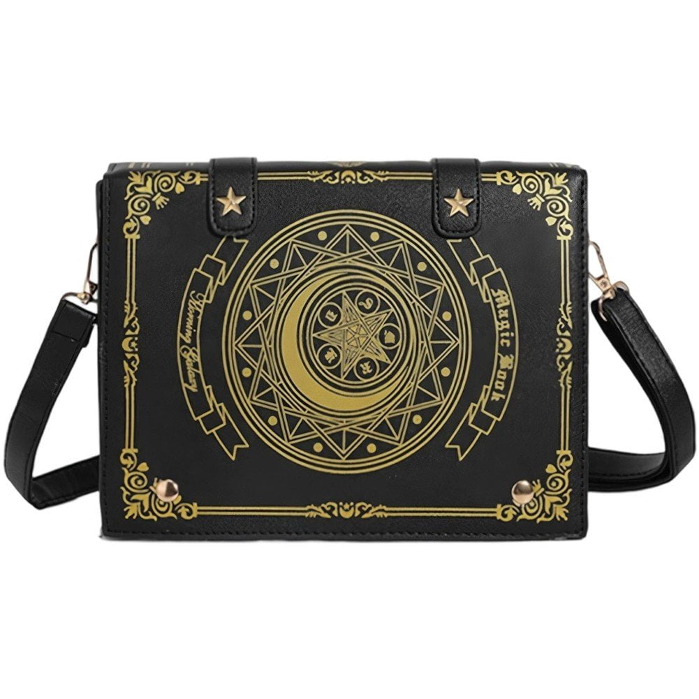 Jiibva Harajuku Vintage Aesthetic Purses Luxury Designer Handbags Messenger Tote Bags Women Y2K Korean Gothic Black Shoulder Bag
