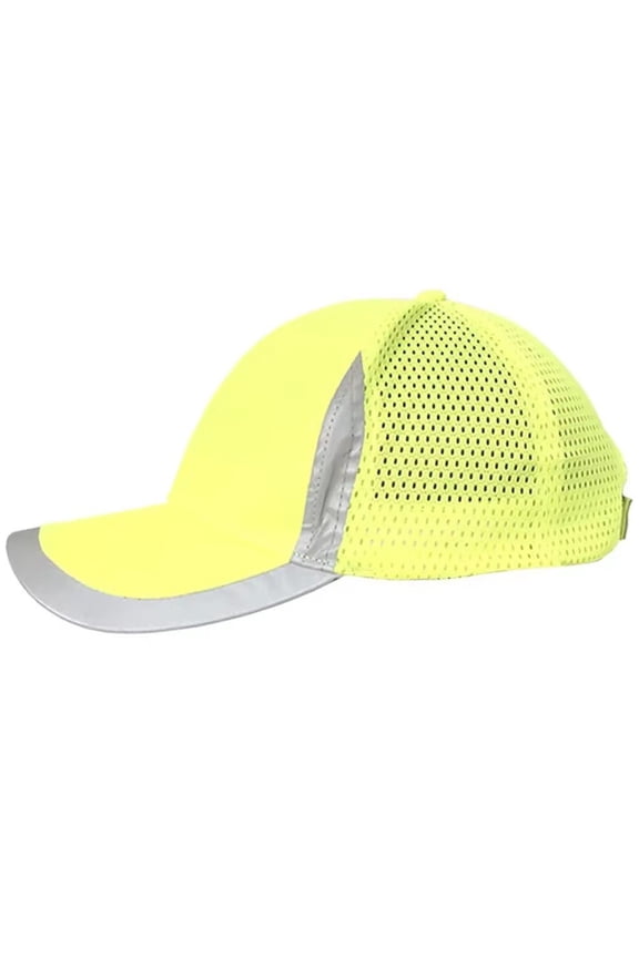 Hi Vis Work Wear Baseball Cap Reflective Work Cap Baseball Style Hard Hat Outdoor Sports Hat Safety Workwear for Men Women