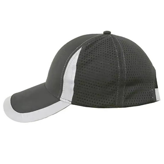 Jiibva High Visibility Reflective Baseball Cap Dark Grey Work Hat 58-62cm