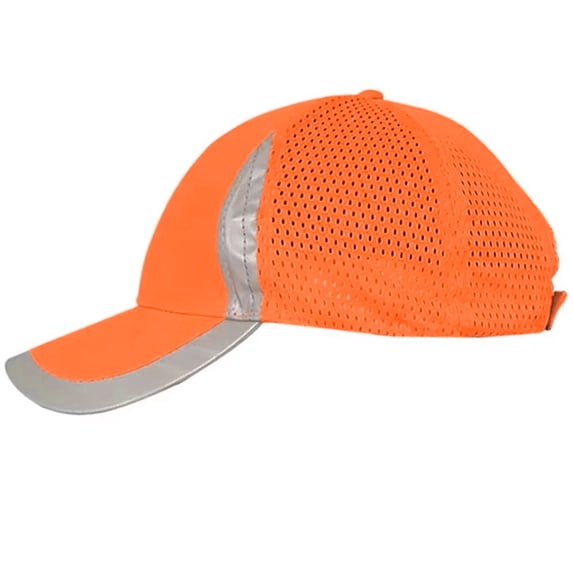 Jiibva Hi Vis Work Wear Baseball Cap Reflective Work Cap Baseball Style Hard Hat Safety Cap Outdoor Sports Hat Safety Workwear for Men Women
