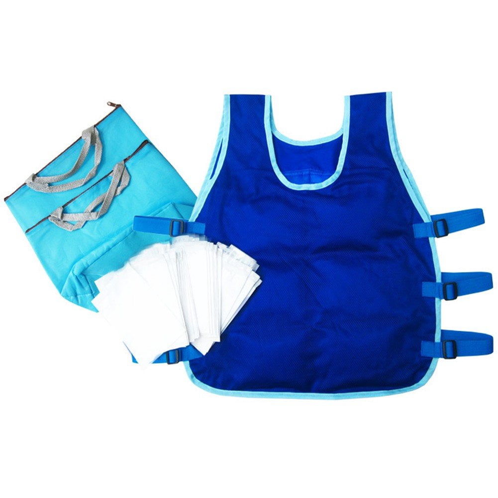 Jiibva Ice Cooling Vest With Ice Packs, Summer Cooling Vest for Men Women Cooling Ice Vest For Hot Weather Outdoor Working Sports Cycling Running