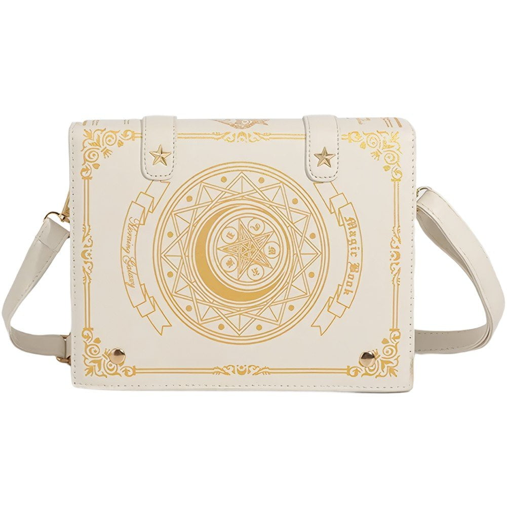 Jiibva Kawaii Ita Bag, Cute Y2k Magic Book Messenger Ba , Aesthetic Tote Shoulder Crossbody Purse for Women