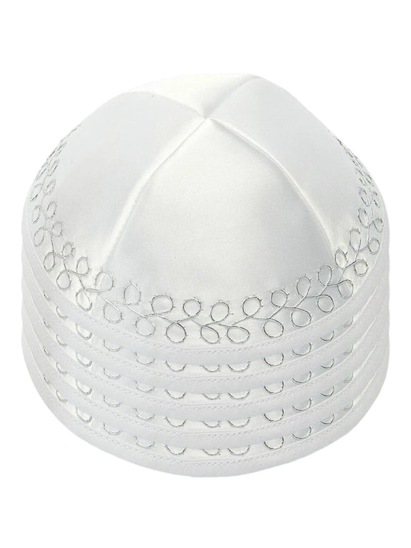 Kippah Hat, 5pcs Israel Yamaka Hat Embroidered Jewish Hats Yarmulke for Men Fans and Enthusiasts Gift