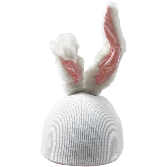 Jiibva Knit Ski Helmet Cover Bunny Ear Skiing Caps Cover Unisex Ski Helmet Cover for Snowboard, Winter Sports Helmet Accessories