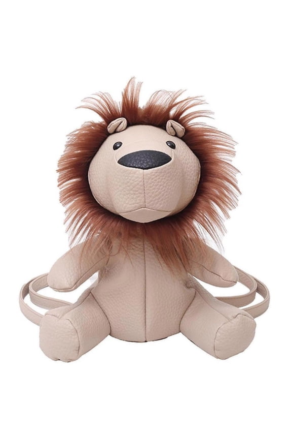 Lion Backpack Travel Lovely Stuffed Toy Lightweight Casual Zippered for Women