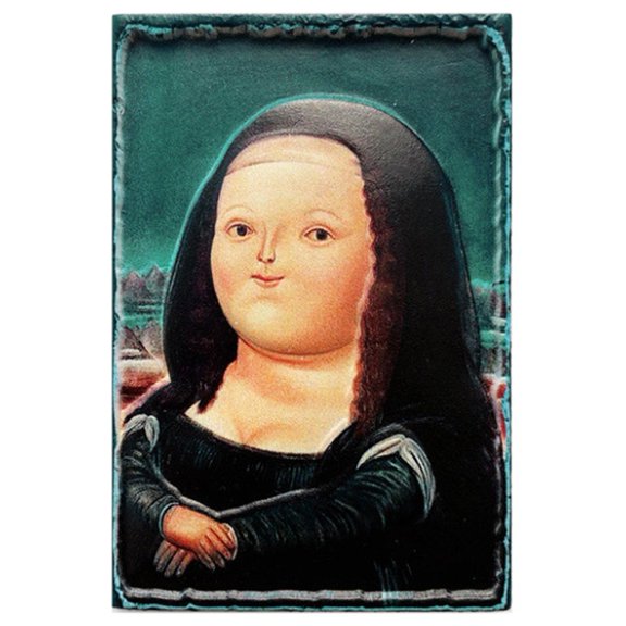 Jiibva Mona Lisa Refrigerator Magnetic Stickers World Famous Paintings 3d Fridge Magnets Home Decoration Collection